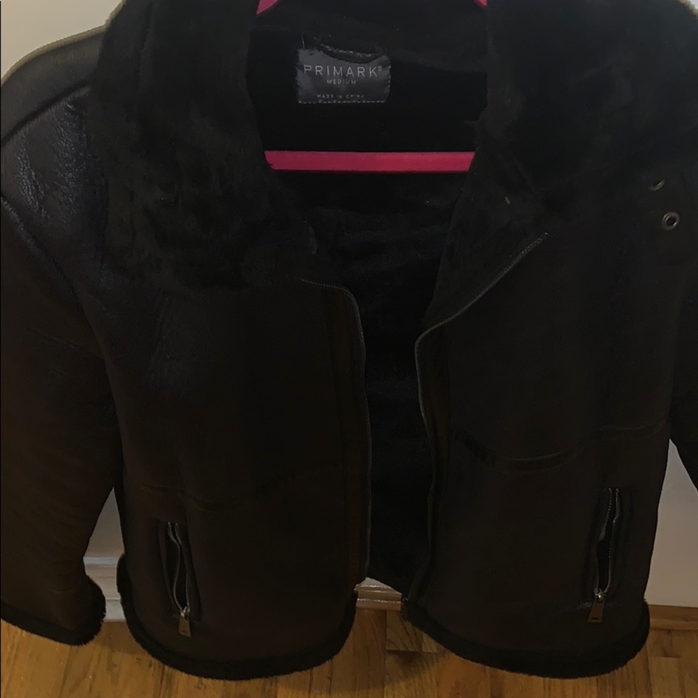Faux shearling men’s jacket
